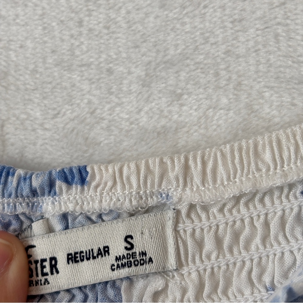 Hollister floral White Blue‎ Midi Sundress small - Picture 9 of 12